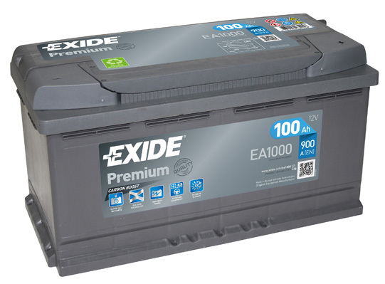 Autobaterie EXIDE Premium 100Ah, 900A, 12V, EA1000 (EA1000)